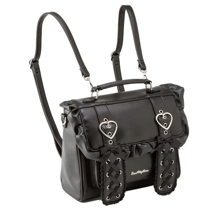 Mochila Preta Com Renda - R$289
